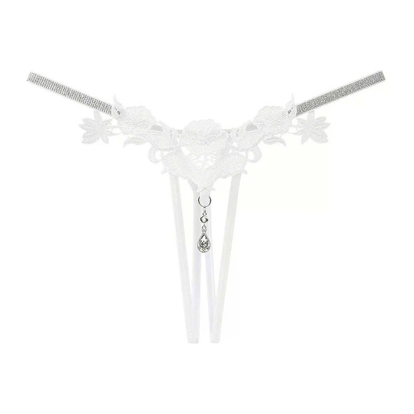FLAN Panties – Quần Lót Nữ Không Đáy Phối Charm Đá Lấp Lánh Gợi Cảm Bralettehousevn