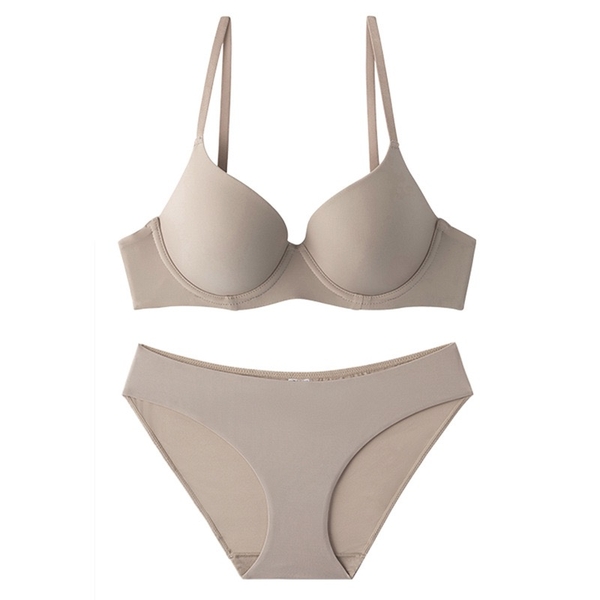 Bộ đồ lót mút siêu mỏng thoải mái Momi Set có gọng nâng đỡ bề mặt trơn tôn dáng Bralettehousevn