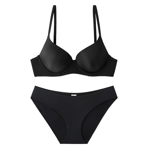 Bộ đồ lót mút siêu mỏng thoải mái Momi Set có gọng nâng đỡ bề mặt trơn tôn dáng Bralettehousevn