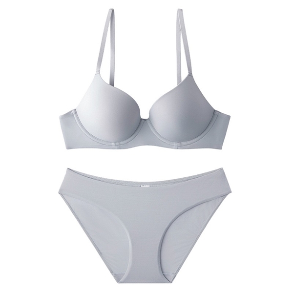 Bộ đồ lót mút siêu mỏng thoải mái Momi Set có gọng nâng đỡ bề mặt trơn tôn dáng Bralettehousevn