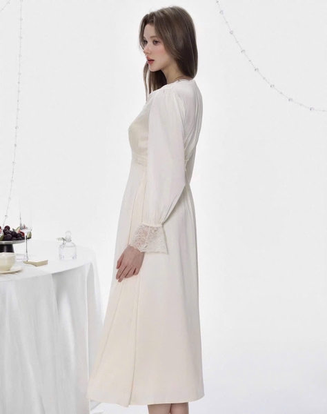 Đầm ngủ satin cao cấp dáng dài Beena Dress resort du lịch biển Bralettehousevn