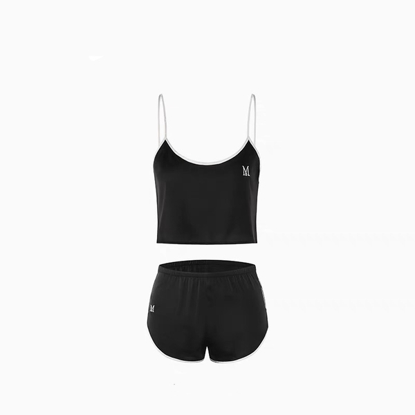 Bộ đồ ngủ satin lụa cao cấp Desire Set S2112 áo 2 dây quần short trẻ trung nữ tính Bralettehousevn