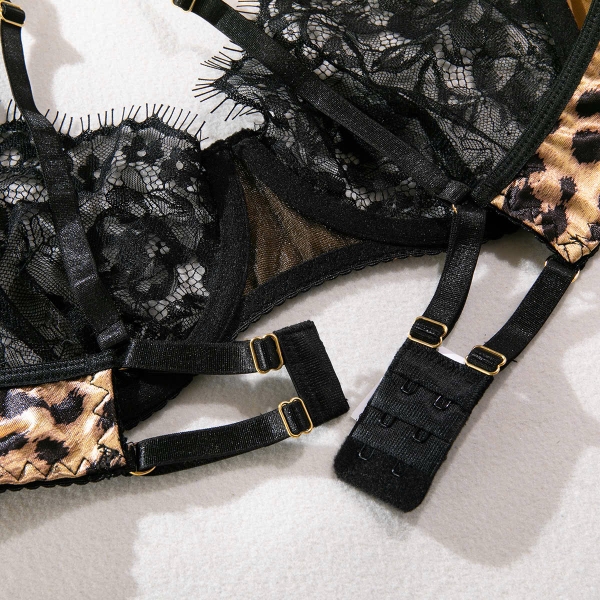 [TẶNG KÈM ĐAI] Bộ đồ lót ren Belie Set S2684 phối beo và quần dây gợi cảm quyến rũ Bralettehousevn