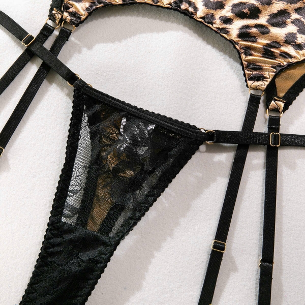 [TẶNG KÈM ĐAI] Bộ đồ lót ren Belie Set S2684 phối beo và quần dây gợi cảm quyến rũ Bralettehousevn