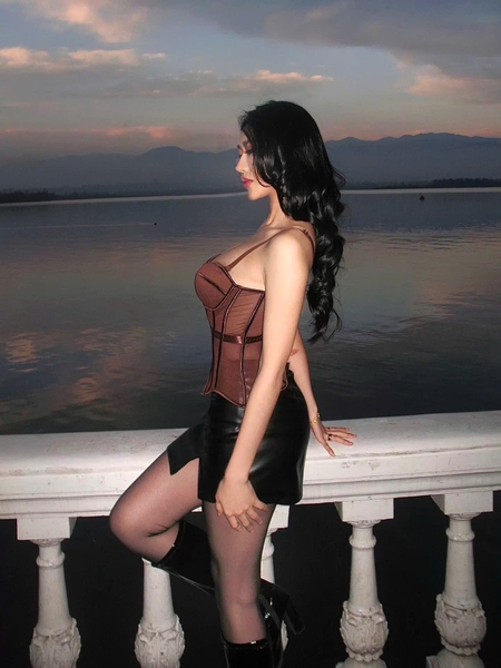 Áo corset nữ xuyên thấu cao cấp Solid Corset S2688 thời trang sang chảnh Bralettehousevn