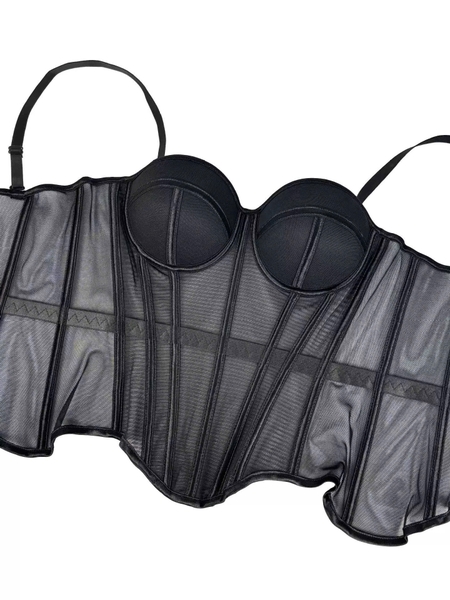 Áo corset nữ xuyên thấu cao cấp Solid Corset S2688 thời trang sang chảnh Bralettehousevn