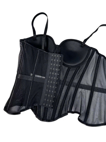 Áo corset nữ xuyên thấu cao cấp Solid Corset S2688 thời trang sang chảnh Bralettehousevn