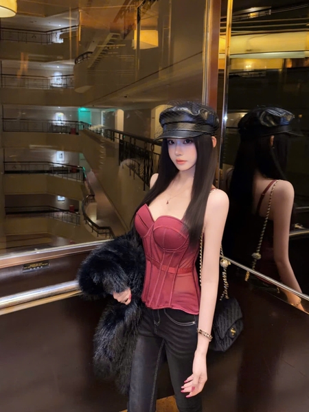 Áo corset nữ xuyên thấu cao cấp Solid Corset S2688 thời trang sang chảnh Bralettehousevn