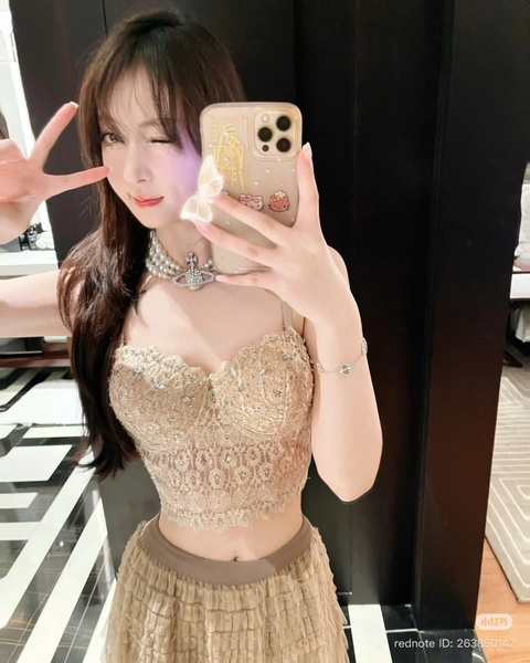 Áo corset cao cấp Click Corset S2689 đính hạt sang chảnh tiểu thư Bralettehousevn