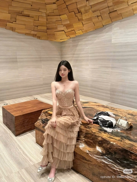 Áo corset cao cấp Click Corset S2689 đính hạt sang chảnh tiểu thư Bralettehousevn