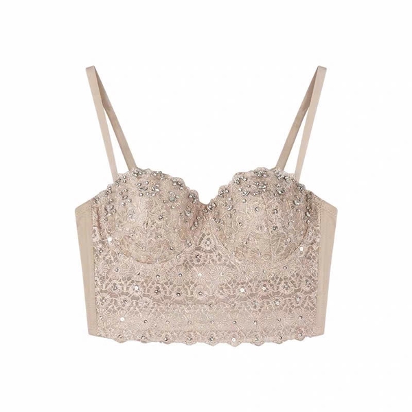 Áo corset cao cấp Click Corset S2689 đính hạt sang chảnh tiểu thư Bralettehousevn