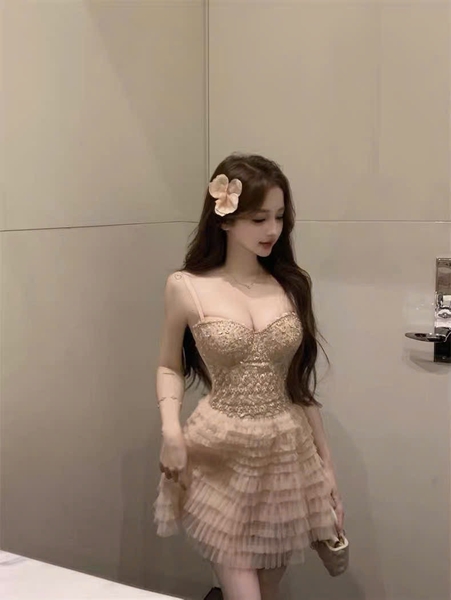 Áo corset cao cấp Click Corset S2689 đính hạt sang chảnh tiểu thư Bralettehousevn