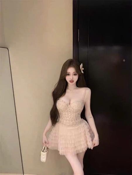 Áo corset cao cấp Click Corset S2689 đính hạt sang chảnh tiểu thư Bralettehousevn