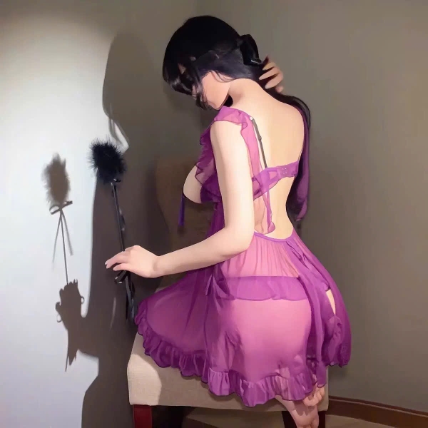 Váy ngủ cut out Gamine Dress S2618 táo bạo xuyên thấu cánh tiên xẻ tà gợi cảm quyến rũ Bralettehousevn