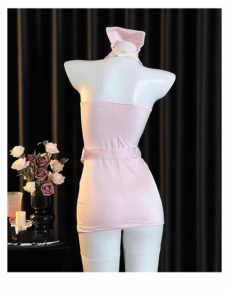 Bộ đồ cosplay y tá Caring Set S2676 kèm nón có gọng mút tôn dáng gợi cảm co giãn nhẹ Bralettehousevn