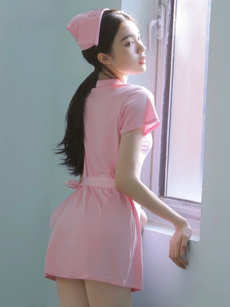 Bộ đồ cosplay y tá Vitamin Set S1445 ôm sát gợi cảm kèm cài co giãn gợi cảm Bralettehousevn