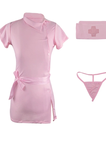 Bộ đồ cosplay y tá Vitamin Set S1445 ôm sát gợi cảm kèm cài co giãn gợi cảm Bralettehousevn