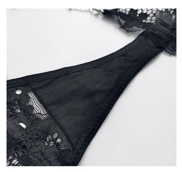 [LẤP LÁNH] Quần lót ren nữ phối dây kim loại Blinking Panties Q2246 gợi cảm cao cấp Bralettehousevn\