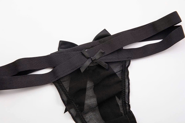 Quần lọt khe nữ Present Thong Q2252 có nơ gợi cảm đai thun co giãn Bralettehousevn