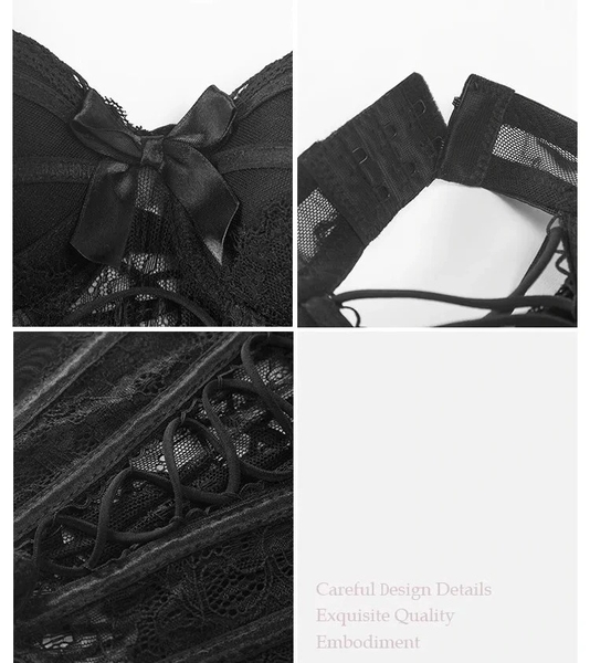 [KÈM QUẦN] Bộ đồ Louisa Corset/ Toplette S2435 cao cấp sang trọng thanh lịch nữ tính kèm mút Bralettehousevn