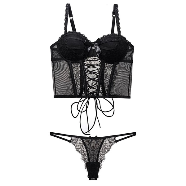 [KÈM QUẦN] Bộ đồ Louisa Corset/ Toplette S2435 cao cấp sang trọng thanh lịch nữ tính kèm mút Bralettehousevn