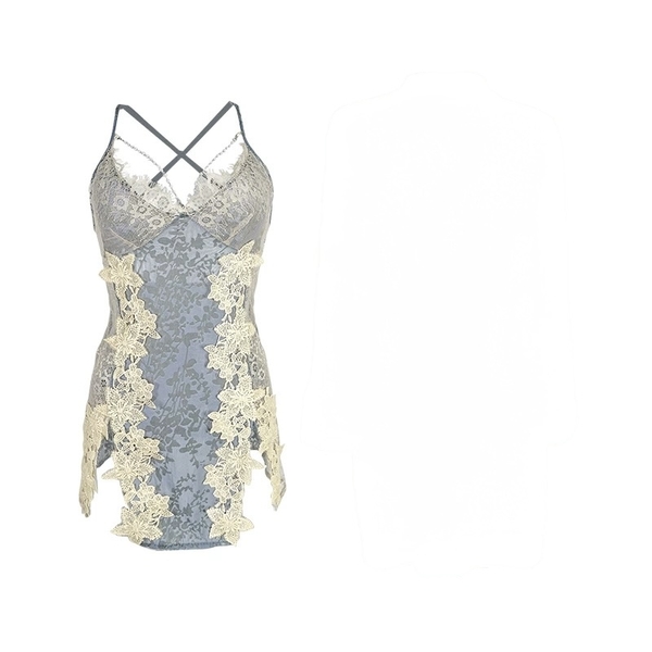 Đầm váy ngủ cao cấp có mút sẵn Cethia Dress S2702 phối ren thêu gợi cảm nữ tính quyến rũ Bralettehousevn