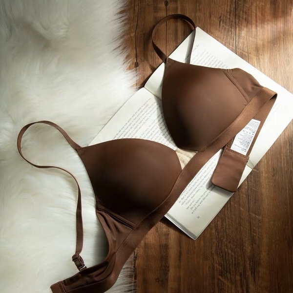 Áo lót không gọng Rakun Bra S2710 bề mặt trơn thoải mái cúp V phối lưới cao cấp Bralettehousevn