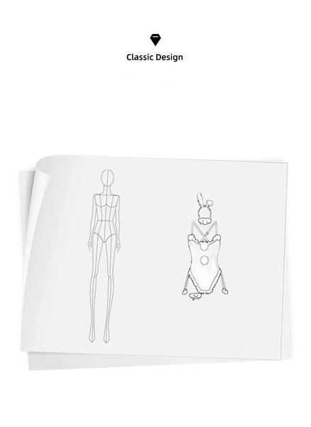 (Kèm cài) Doe Bunny Set S2319 bộ đồ liền thân cosplay thỏ chất nhung gợi cảm khoét đáy Bralettehousevn