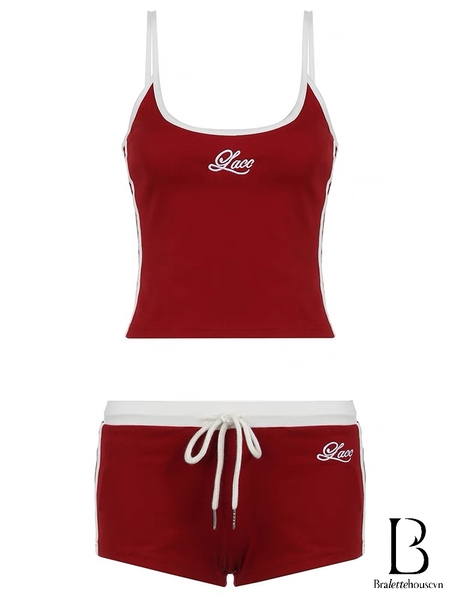 [HOT] Bộ đồ 2 dây kèm quần short thể thao năng động Lacc Set S2269 trẻ trung sporty trendy Bralettehousevn