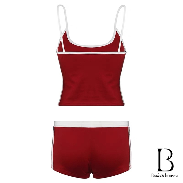 [HOT] Bộ đồ 2 dây kèm quần short thể thao năng động Lacc Set S2269 trẻ trung sporty trendy Bralettehousevn