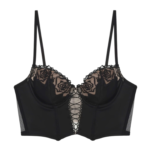 Áo toplette satin cao cấp Zinnia Corset thêu hoa chỉ nổi sang trọng gợi cảm mùa hè Bralettehousevn