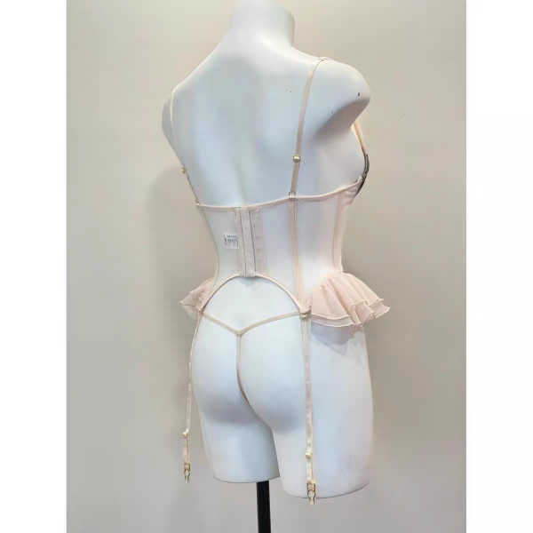 [Kèm đai eo] Bộ đồ Starlit Corset cao cấp S2271 có gọng mút đệm mỏng phong cách nàng thơ Bralettehousevn