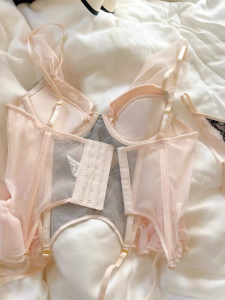 [Kèm đai eo] Bộ đồ Starlit Corset cao cấp S2271 có gọng mút đệm mỏng phong cách nàng thơ Bralettehousevn