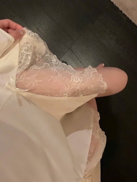 Đầm váy ngủ nữ Ingrid Dress S2238 satin có mút mỏng cánh tiên tiểu thư Bralettehousevn