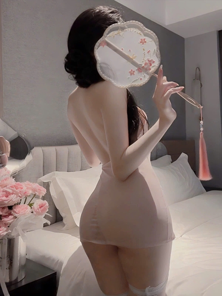 Bộ đồ cosplay phong cách sườn xám Yang Yang Set xuyên thấu siêu gợi cảm Bralettehousevn