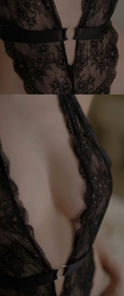 (Kèm đai đùi) Bộ đồ liền thân ren Maenig Bodysuit S2336 khoét siêu gợi cảm kèm đai đùi xuyên thấu nữ tính Bralettehousevn