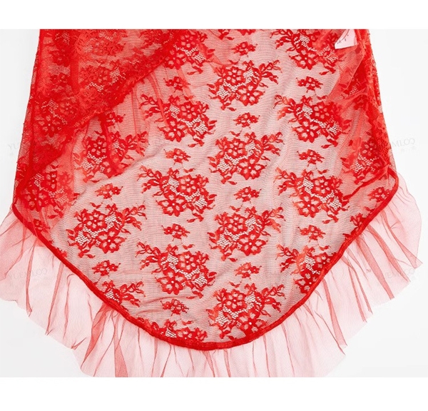 (Kèm quần) Đầm ngủ nữ full ren Mate Dress S2347 gợi cảm forn dài suông đuôi cá gợi cảm quyến rũ Bralettehousevn