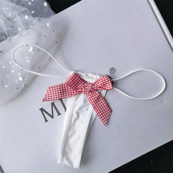 QUẦN LÓT LỌT KHE NỮ TOMATO THONG Q1412 DÂY MẢNH ĐÍNH NƠ PHONG CÁCH DỄ THƯƠNG Bralettehouse