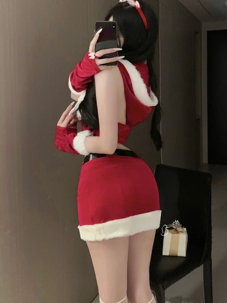 [KÈM NÓN + dây nịt] Lovely Santa Set