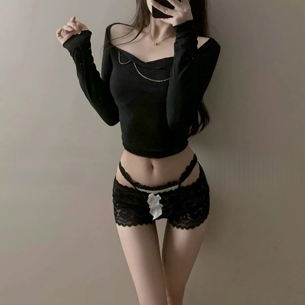 [CHE TÊN - 🔥 TỐC] 𝗤𝟮𝟬𝟵𝟴7𝗠𝗔𝗜 𝗣𝗔𝗡𝗧𝗜𝗘𝗦 quần lót nữ đùi ren gợi cảm phối dây sexy tiểu thư quyến rũ Bralettehousevn