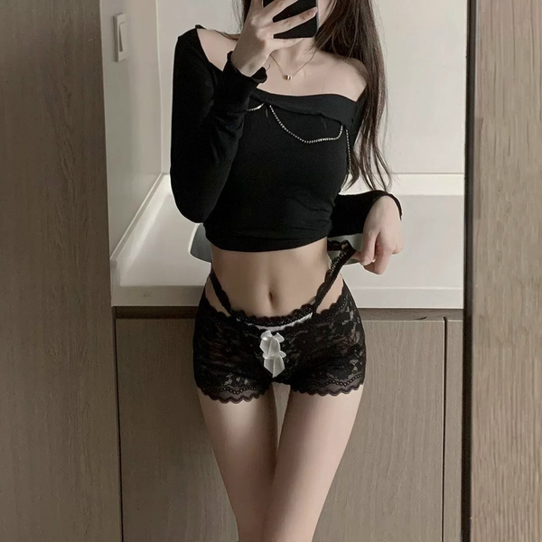 [CHE TÊN - 🔥 TỐC] 𝗤𝟮𝟬𝟵𝟴7𝗠𝗔𝗜 𝗣𝗔𝗡𝗧𝗜𝗘𝗦 quần lót nữ đùi ren gợi cảm phối dây sexy tiểu thư quyến rũ Bralettehousevn