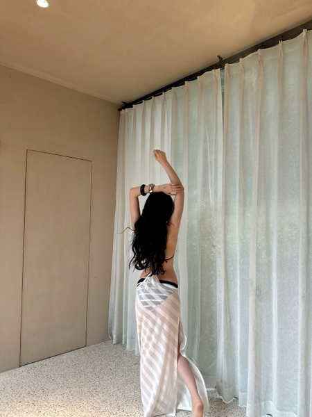 [CÓ SẴN - HOẢ TỐC]𝘉𝘳𝘢𝘭𝘦𝘵𝘵𝘦𝘩𝘰𝘶𝘴𝘦𝘷𝘯 Đầm hở lưng dáng yếm maxi Joie Dress chất thun lưới dày dặn khoét lưng gợi cảm tôn dáng