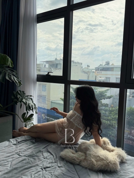 Đầm ngủ xuyên thấu form babydoll chấm bi dáng xoè Lumiere Dress S2636 gợi cảm nữ tính quyến rũ Bralettehousevn