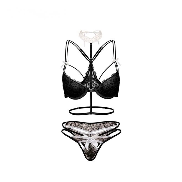 [CHE TÊN - HOẢ TỐC] Bộ đồ lót nữ Larina Set S2176 có gọng có mút cài trước kèm choker ren Bralettehousevn