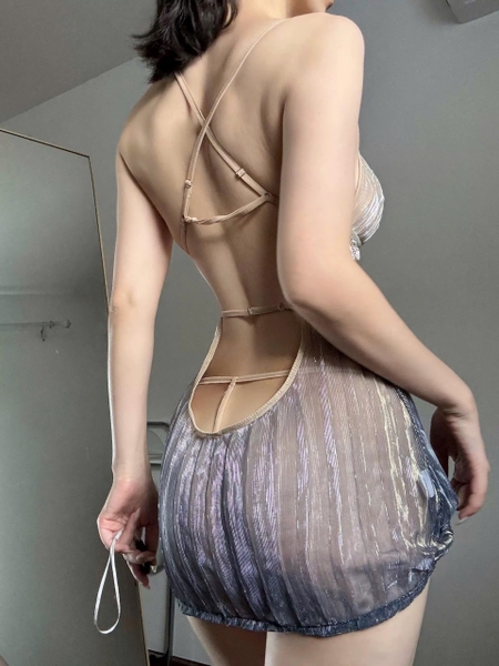 Đầm váy ngủ nữ Dancing Dress S2500 lấp lánh kèm charm tôn da gợi cảm Bralettehousevn