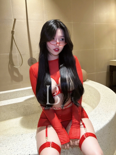 [TẶNG ĐAI ĐÙI] Bộ đồ Larisa Set (kém dán ti) S2433 siêu gợi cảm táo bạo nóng bỏng dáng đầm ôm sát cut out Bralettehousevn