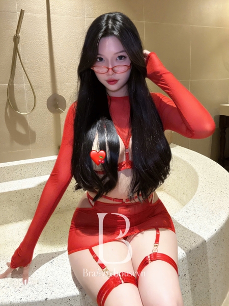 [TẶNG ĐAI ĐÙI] Bộ đồ Larisa Set (kém dán ti) S2433 siêu gợi cảm táo bạo nóng bỏng dáng đầm ôm sát cut out Bralettehousevn