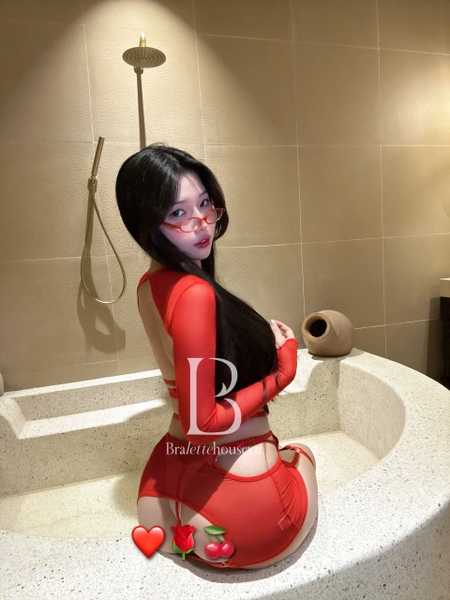 [TẶNG ĐAI ĐÙI] Bộ đồ Larisa Set (kém dán ti) S2433 siêu gợi cảm táo bạo nóng bỏng dáng đầm ôm sát cut out Bralettehousevn