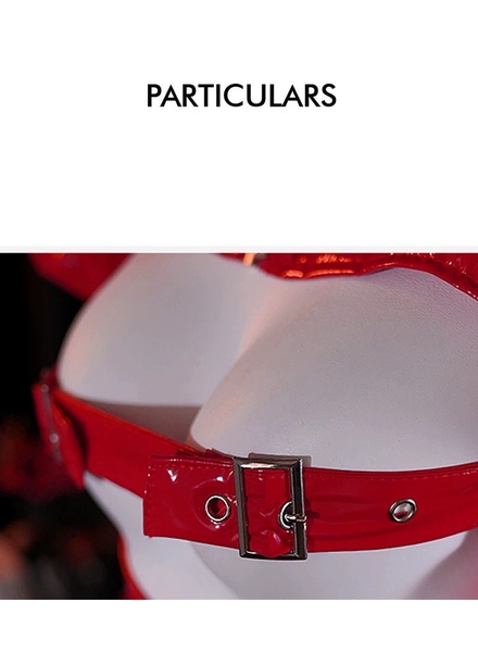 Bộ đồ da PU Crimson Set S2658 kèm cài nón gợi cảm táo bạo quyến rũ