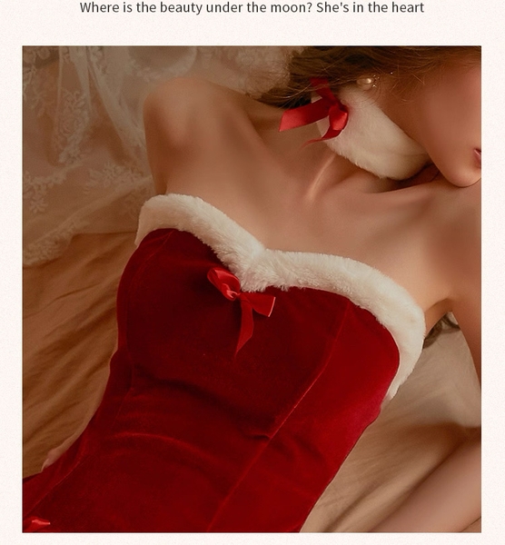 [KÈM CHOKER + CÀI] Christmas Eve Set S1943 chất nhung dày dặn Bralettehousevn